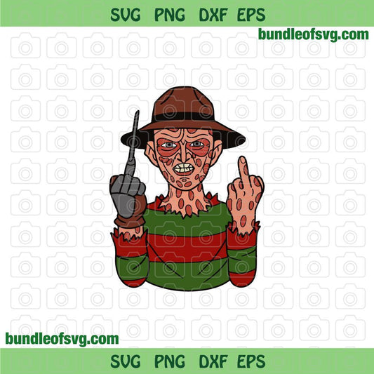 Middle Finger Freddy svg Horror Freddy Halloween svg eps png dxf files Cricut