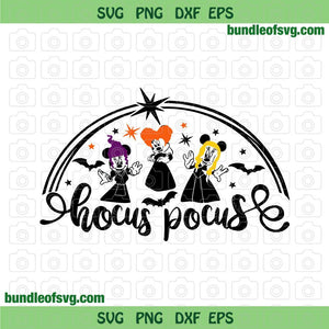 Minnie Sanderson Sisters svg Disney Hocus Pocus Svg Halloween Disney Halloween Svg png dxf eps file Silouette cameo cricut