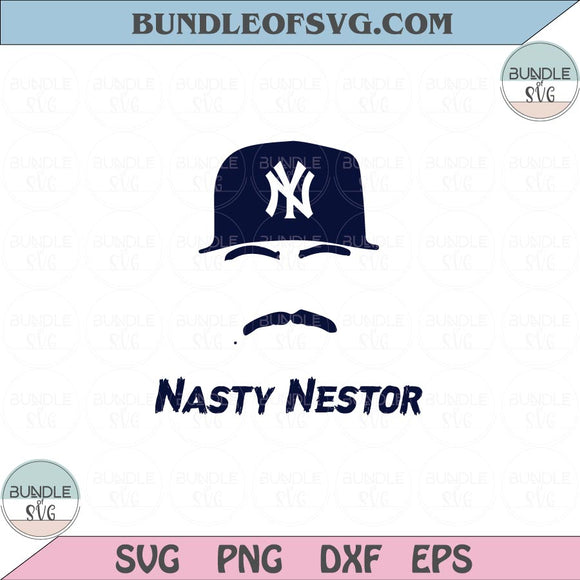 Nasty Nestor Svg Baseball Nestor Cortes Jr Svg Png Dxf Eps files Cameo Cricut