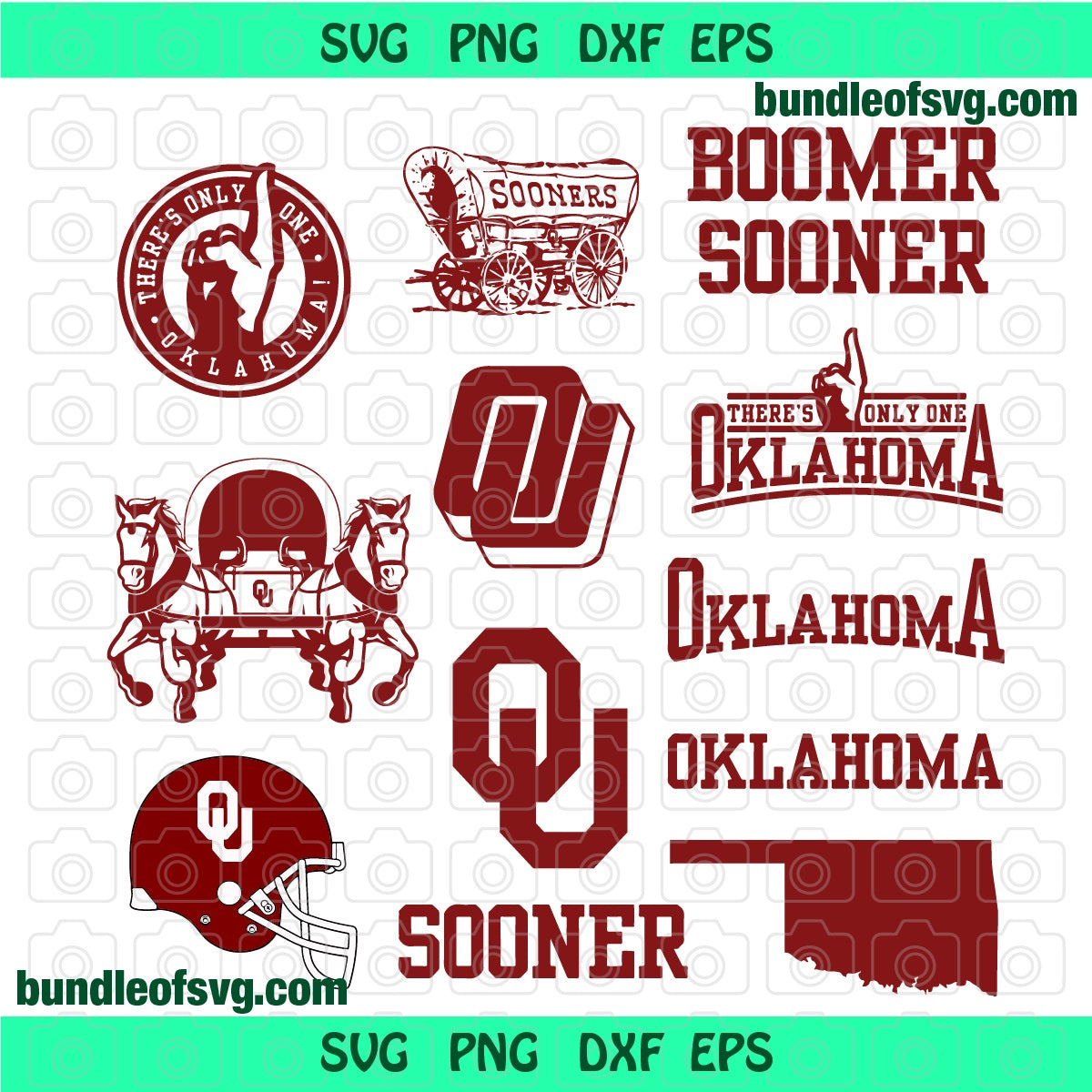 Oklahoma Sooners svg Boomer Sooner Ball sign Football Shirt Decor Labels ornaments Design Print svg eps png dxf files Cameo Cricut - BundleofSVG