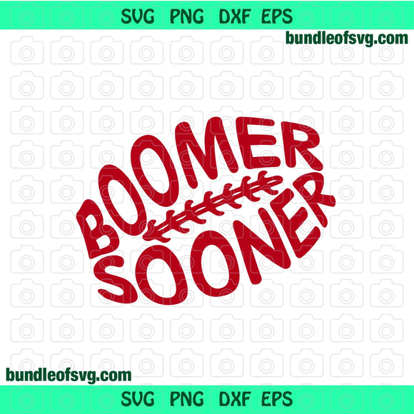 Oklahoma Sooners svg Boomer Sooner Ball Football Shirt Boomer Sooner svg eps png dxf files Cameo Cricut