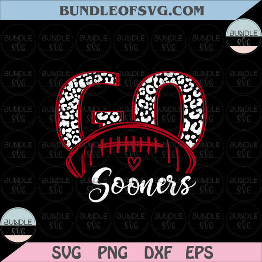 Oklahoma Sooners svg Leopard Go Sooners svg Go Sooners svg eps png dxf files Cameo Cricut - BundleofSVG