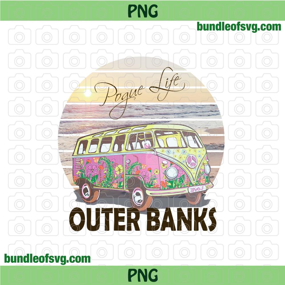 Outer Banks Pogue Life Png Sublimation Design Vintage Hippie Png Retro Obx Pogue Life Outer Banks png file - BundleofSVG