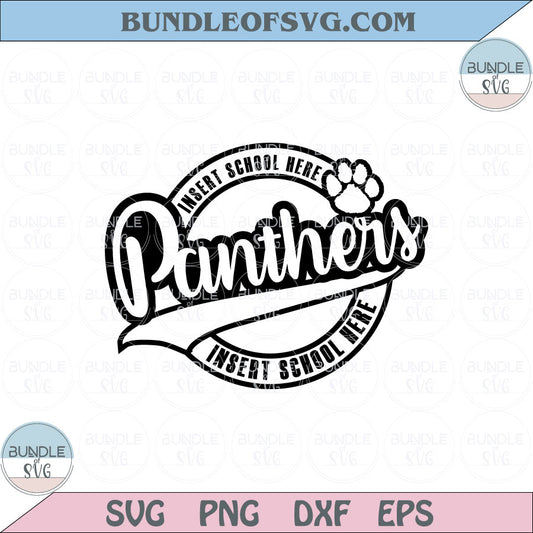 Panthers Svg Panther Paw svg Love Panthers Football School Svg Png Dxf Eps files Cameo - BundleofSVG