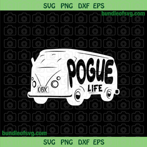 Vintage Pogue Life Outer Banks svg Retro OBX VW Van Pogue Life Svg Sublimation png dxf eps file silhouette cameo cricut