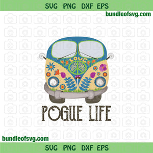 Pogue Life Svg Hippie Van svg Retro Obx Pogue Life Svg Pogue Life Vintage svg png dxf eps file silhouette cameo cricut