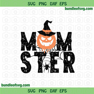 Pumpkin Momster svg Monster Mom svg Halloween Mom svg png eps dxf files