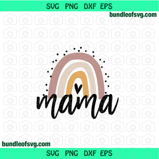 Rainbow mama svg mama rainbow svg sassy mom svg png dxf eps files cameo cricut - BundleofSVG