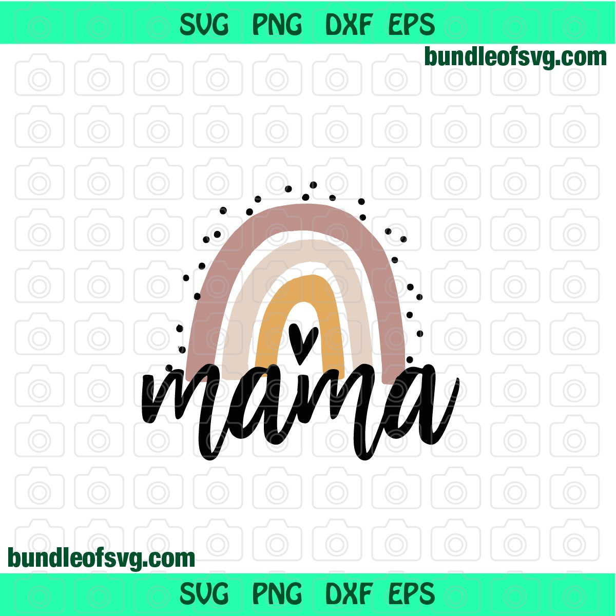 Rainbow mama svg mama rainbow svg png dxf cut file cricut