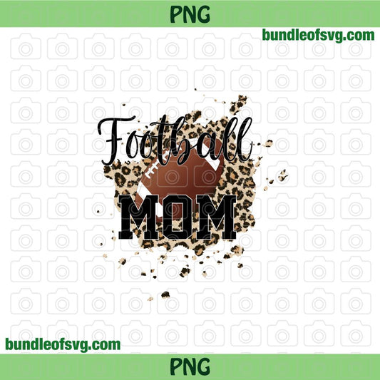 Retro Football Mom png Vintage Leopard Football mom Png Rugby PNG Sublimation png clipart files - BundleofSVG
