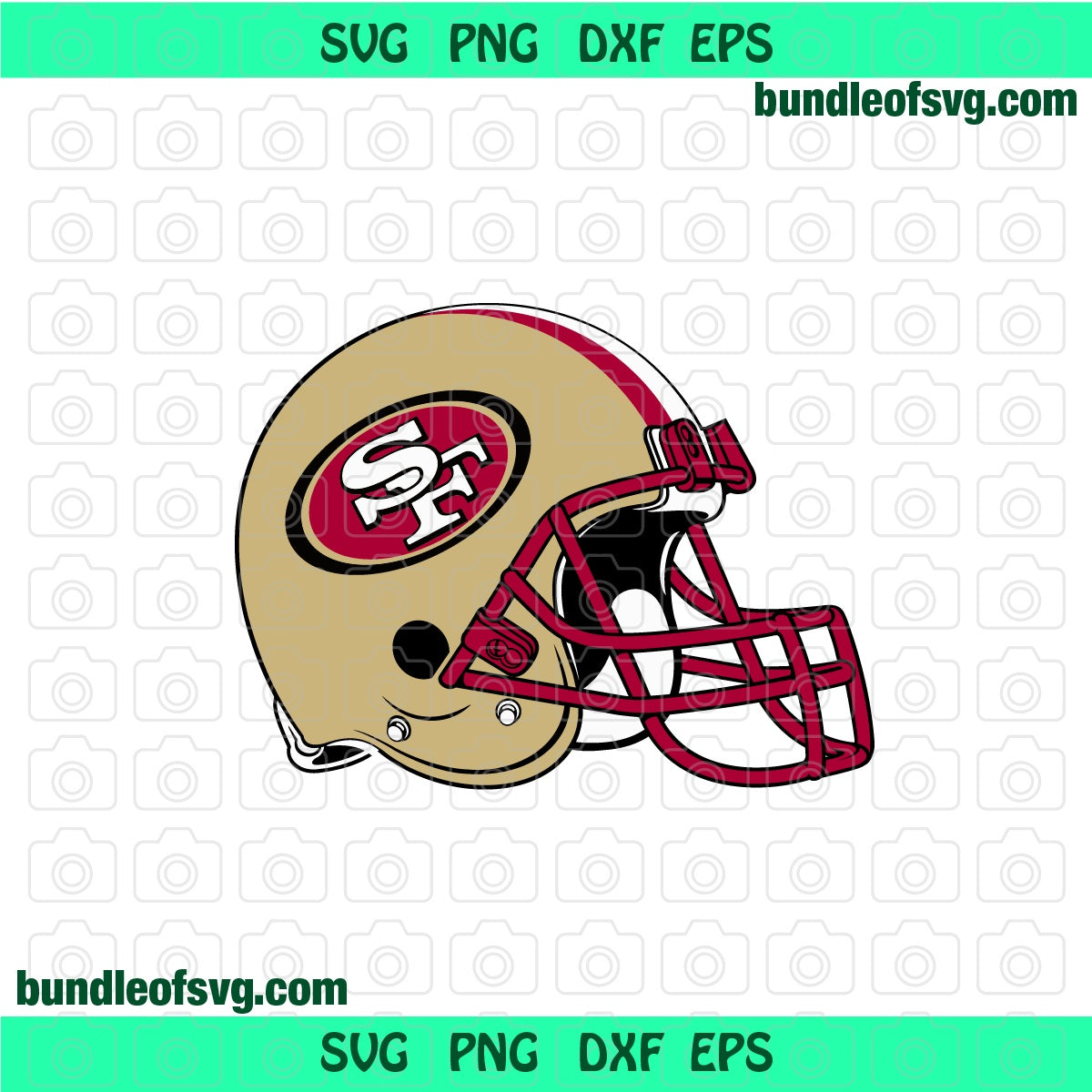San Francisco 49ers svg 49ers Helmet svg Super Bowl American Football svg Helmet 49ers svg png dxf eps files - BundleofSVG