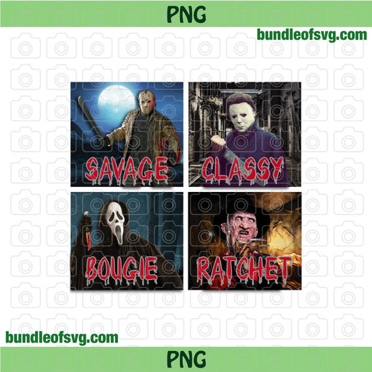 Savage Classy Bougie Ratchet Horror Png Sublimation Halloween Savage Classy Bougie Ratchet png file - BundleofSVG