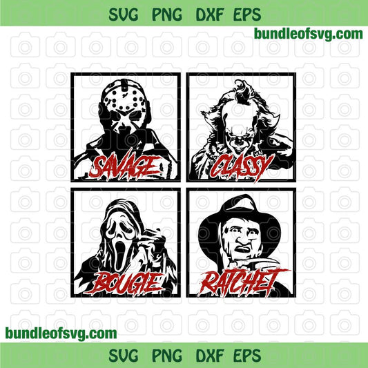 Savage Classy Bougie Ratchet Horror svg Halloween svg png dxf eps files silhouette cameo cricut