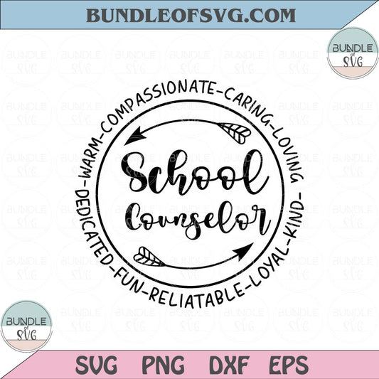 School Counselor svg Teacher svg Coworker svg Back to School svg Png eps dxf files cameo cricut