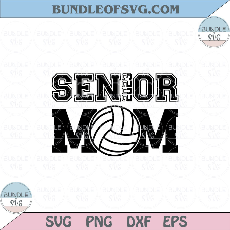 Senior Volleyball Mom Svg Senior Mom 2023 Volleyball Svg Png Dxf Eps files Cameo Cricut - BundleofSVG