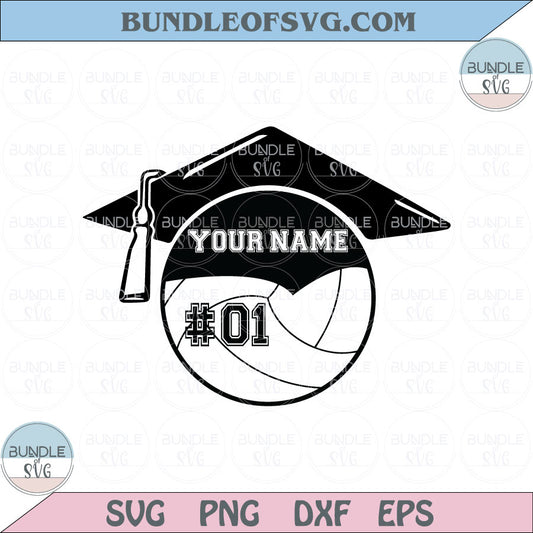 Senior Volleyball Svg Template Graduate Volleyball Name Svg Png Dxf Eps files Cameo Cricut