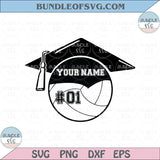 Senior Volleyball Svg Template Graduate Volleyball Name Svg Png Dxf Eps files Cameo Cricut