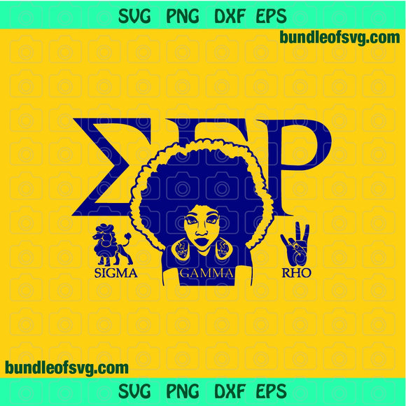 Sigma Gamma Rho Sorority svg Afro woman SVG SGRho Poodle 1922 Hand sign svg eps dxf png files cricut