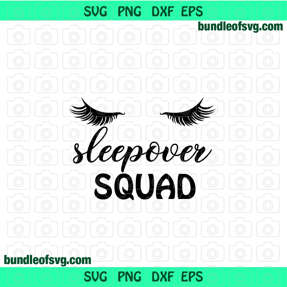 Sleepover Squad svg Slumber Party svg Sleepover svg Funny Sleeping svg Funny svg svg png dxf eps files - BundleofSVG