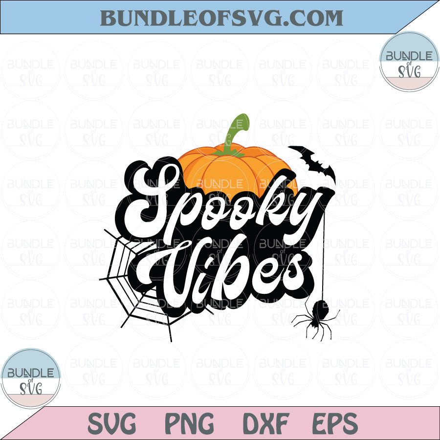 Spooky Vibes Svg Pumpkin Halloween Svg Spooky Season Svg Png, image size:900x900