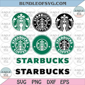 Starbucks svg Starbucks coffee svg Labels Coffee Lover svg ornament svg eps png dxf files Cameo Cricut
