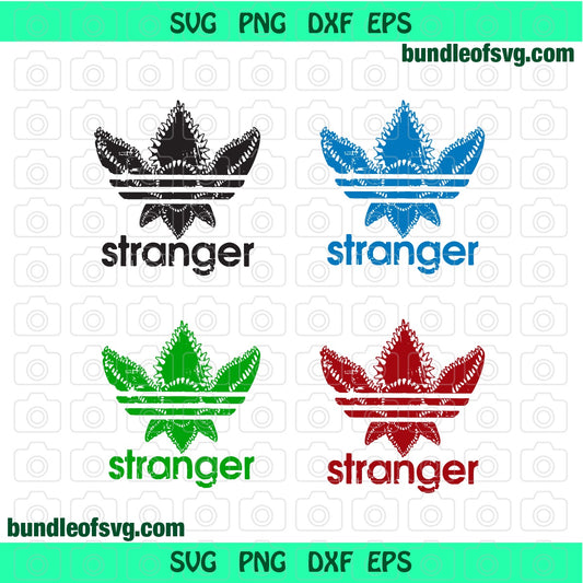 Bundle Stranger things Demogorgon SVG Demogorgon Adidas svg png dxf eps cut files cameo cricut