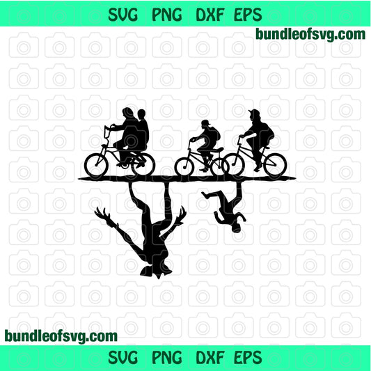 Stranger things The Upside Down SVG Demogorgon svg Upside Down Monster svg Birthday svg png dxf eps cut files cameo cricut - BundleofSVG