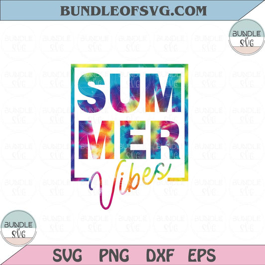 Summer Vibes Png Sublimation Tie Dye Summer Vibes Svg Holographic Png files - BundleofSVG