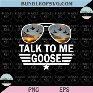 Talk to me goose Png Retro Top gun Aviator Sunglasses Png Sublimation files