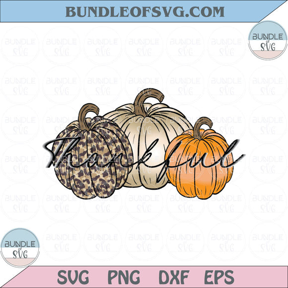 Thankful Pumpkin Retro Leopard Pumpkins Fall Png Sublimation Design  EPS file