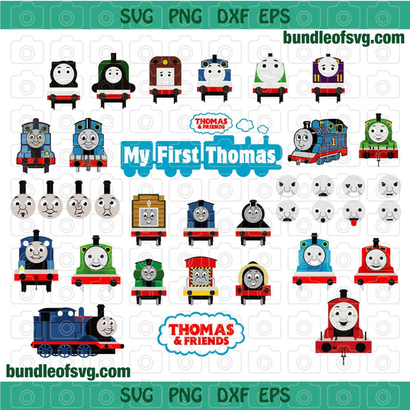 Thomas and friends SVG Digital Thomas The Train Party Clipart Thomas the train Birthday clipart train shirt dxf svg eps png file cameo cricut