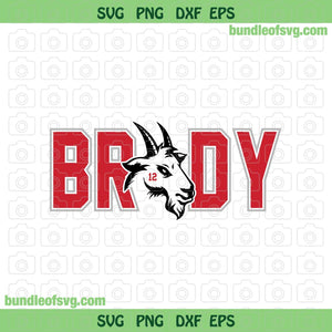 Buccaneers Tom Brady Goat svg Tom Brady svg Tom Brady 12 svg Rugby svg png dxf eps cut files cameo cricut