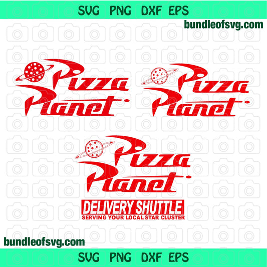 Toy Story Pzza Planet SVG Toy Story logo Pizza Planet Shirt Invitation Birthday Silhouette Party Decor Print svg png dxf file cameo cricut - BundleofSVG