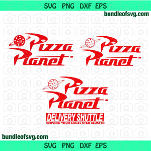 Toy Story Pzza Planet SVG Toy Story logo Pizza Planet Shirt Invitation Birthday Silhouette Party Decor Print svg png dxf file cameo cricut