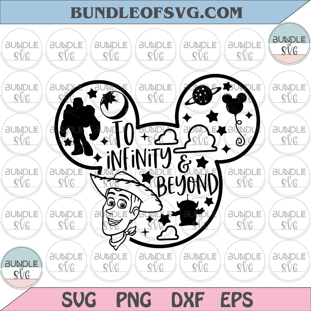 Toy Story SVG To Infinity and Beyond svg Woody svg Buzz Lightyear Birthday svg png dxf files Silhouette  cameo cricut - BundleofSVG