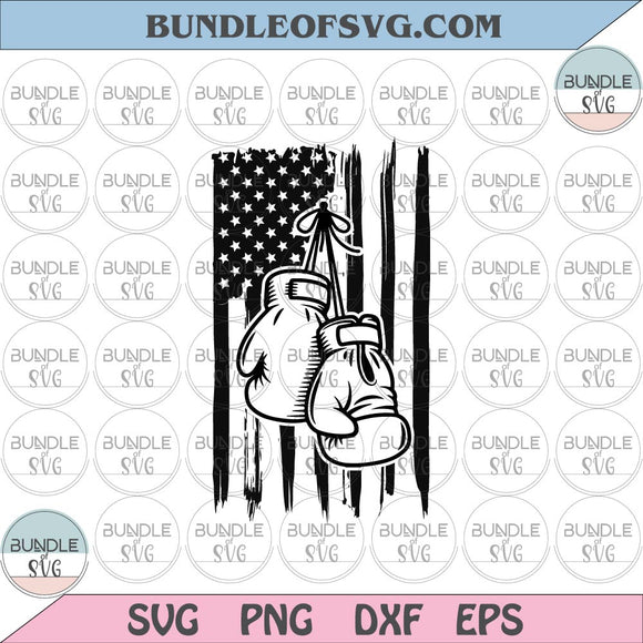 US Flag Boxing Gloves SVG American Boxer Svg Flag USA Gloves svg png dxf eps files Cricut