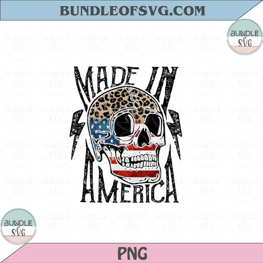 USA flag Skull Made in America Png American Skull Flag Png Sublimation Svg png dxf files cricut - BundleofSVG