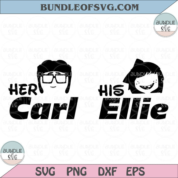 Valentine svg Up Her Carl His Ellie Svg Couple Matching Svg Png Dxf Eps cut file Silhouette cameo cricut
