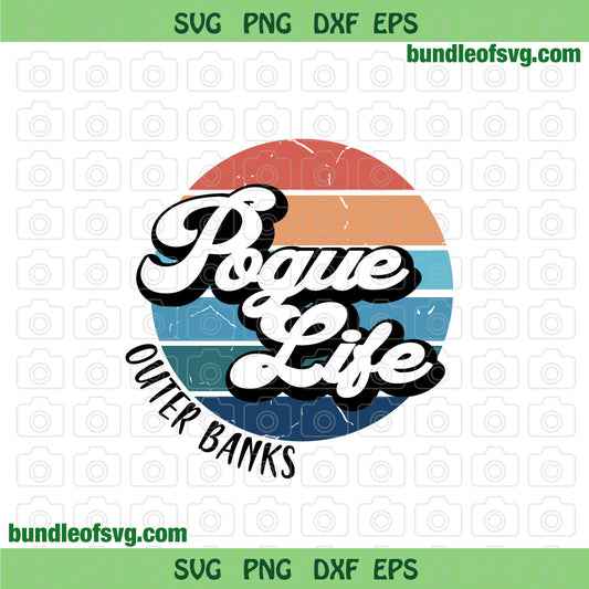 Vintage Pogue Life Outer Banks svg Retro Obx Pogue Life Svg Sublimation png dxf eps file silhouette cameo cricut