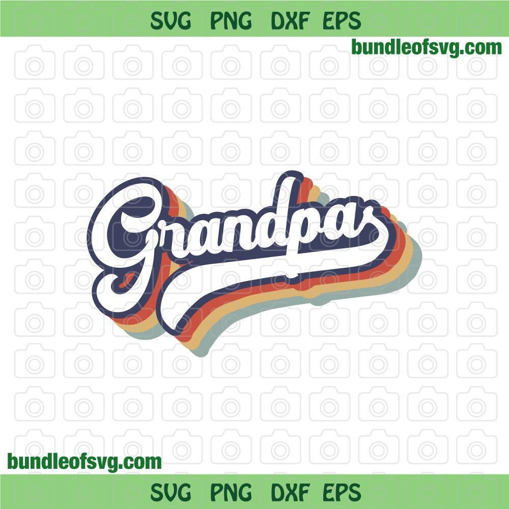 Vintage Grandpa svg Retro Vintage Grandfather svg Funny Granpa svg dxf png cut files cricut