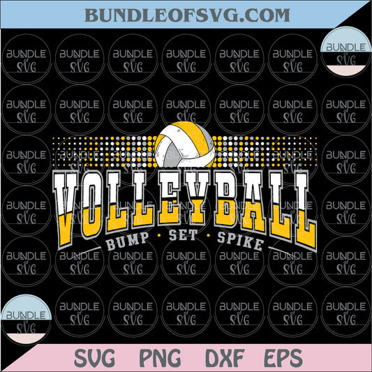 Volleyball Svg Bump Set Spike Svg Love Volleyball Team logo Svg Png Dxf Eps files - BundleofSVG