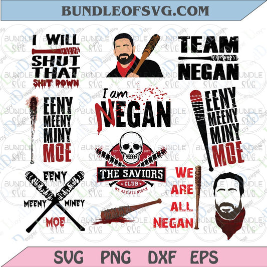 The walking Dead Negan svg Negan Walking dead svg Saviors Negan Lucille bat svg Negan quote svg eps dxf png files - BundleofSVG