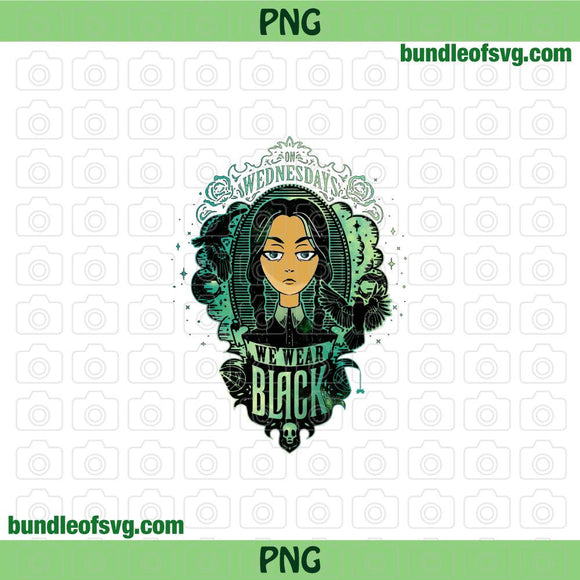 Wednesday Addams svg On Wednesday We wear Black svg Addams Family Adult Halloween Sublimation png eps svg  file
