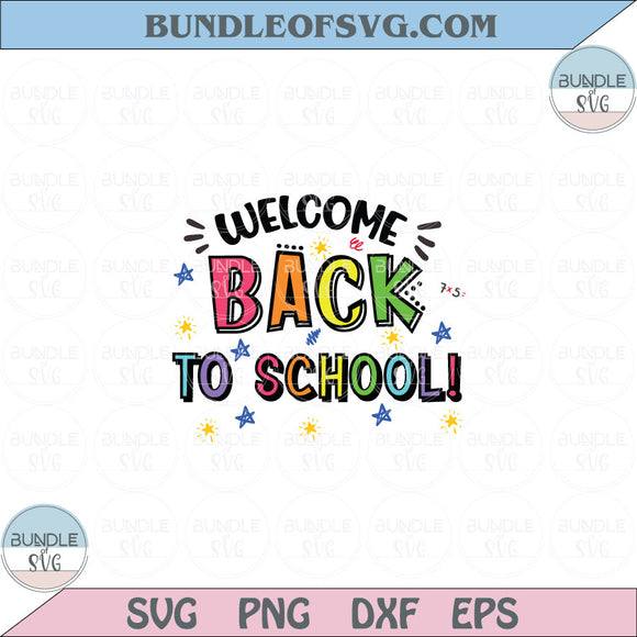 Welcome Back To School Svg Favorite Teacher 1st Day Of School Svg Png Dxf Eps files Cameo Cricut