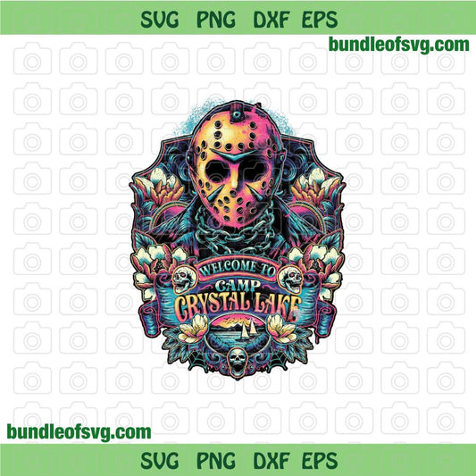 Welcome to Camp Crystal Lake Png Friday The 13th Png Sublimation Jason Vorhees Halloween Funny png File - BundleofSVG