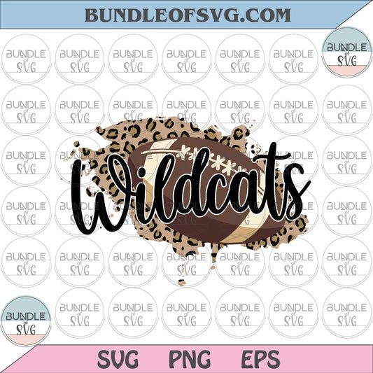 Wildcats Football svg Wildcats svg Leopard Wildcats Football Leopard svg Rugby svg png dxf eps files cricut - BundleofSVG