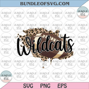 Wildcats Football svg Wildcats svg Leopard Wildcats Football Leopard svg Rugby svg png dxf eps files cricut