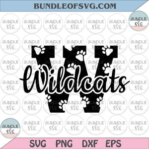 Wildcats football svg Paw Wildcats svg Cheerleader svg Rugby Cheer mom svg png dxf eps files cricut