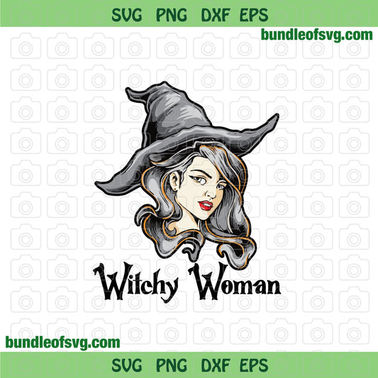 Witchy Woman svg Witch Woman svg Wizard svg Halloween svg png dxf eps files silhouette cameo cricut - BundleofSVG
