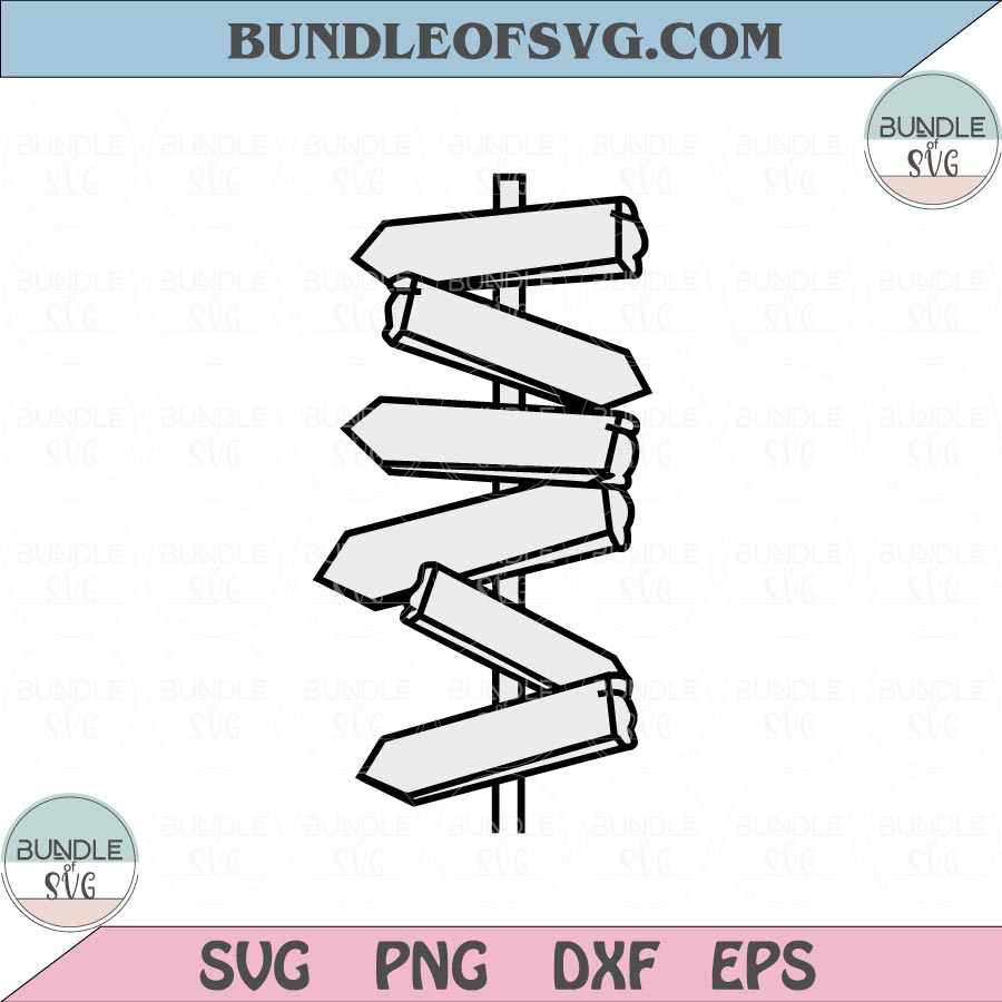 Wooden Street Signs Svg Wooden Signposts Svg Road Sign Svg Signpost Png eps dxf files cameo cricut